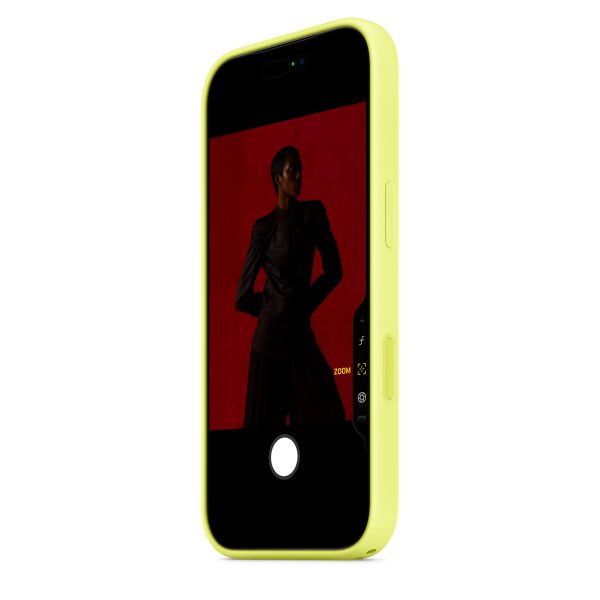 Apple Cover in silicone con MagSafe Apple iPhone 17 Pro - Neon Yellow