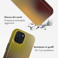 Selencia Cover posteriore Vivid con MagSafe Apple iPhone 15 - Gradient Olive Dust