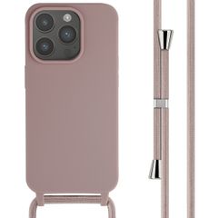 imoshion Cover in Silicone con Cordino Apple iPhone 15 Pro - Sand Pink