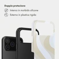 Selencia Cover Posteriore Vivid Apple iPhone 18 Pro - Desert Waves Beige