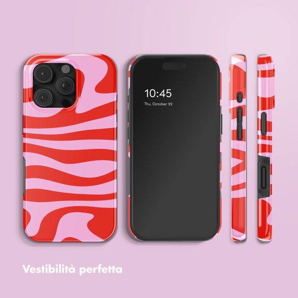 Selencia Cover Posteriore Vivid Apple iPhone 16 Pro - Dream Swirl Pink
