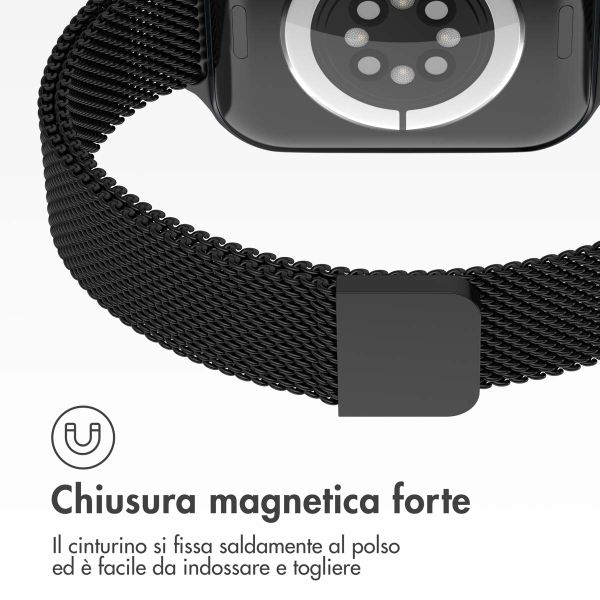 imoshion Cinturino sottile Milanese Apple Watch | 38/40/41/42 mm - Nero