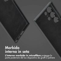 Accezz Cover in pelle 2 in 1 con MagSafe Samsung Galaxy S24 Ultra - Onyx Black