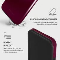 Burga Cover Posteriore Resistente con MagSafe Apple iPhone 13 - Dark Cherry