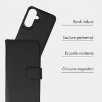 imoshion Cover a libro di lusso 2-in-1 rimovibile Samsung Galaxy A37 (5G) - Nero
