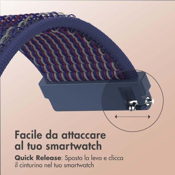 imoshion Cinturino in nylon  - Attacco universale 20 mm - Indigo