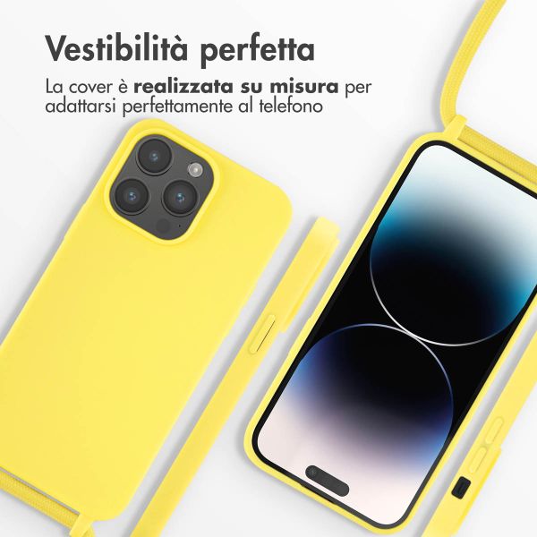 imoshion Cover in Silicone con Cordino Apple iPhone 14 Pro Max - Giallo