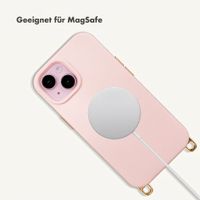 Selencia Rivièra MagSafe Backcover met afneembare haakjes Apple iPhone 15 - Sorbet Pink