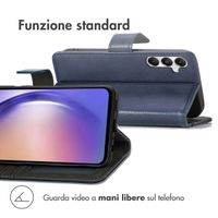 imoshion Cover a libro di Lusso Samsung Galaxy A55 - Blu scuro