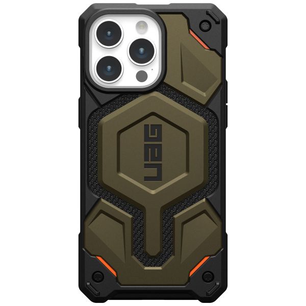 UAG Cover Posteriore Monarch Pro Apple iPhone 15 Pro Max - Kevlar Element Green