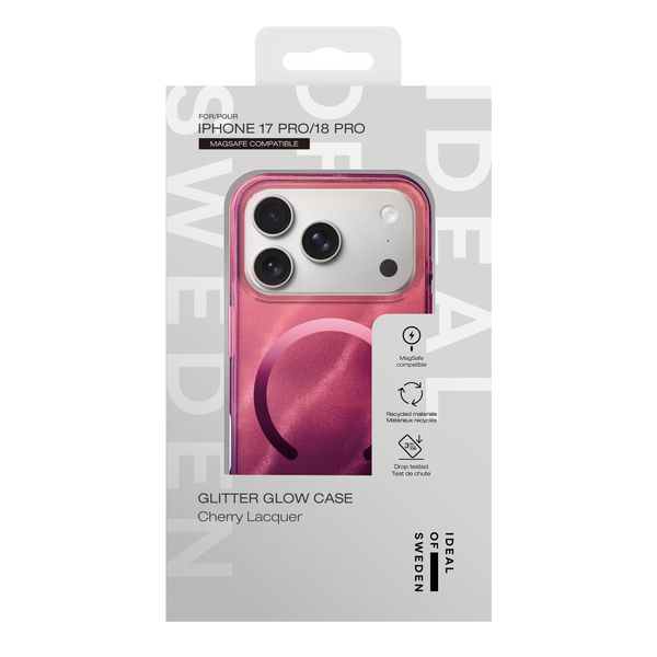 iDeal of Sweden Cover Trasparente con MagSafe Apple iPhone 18 Pro / 17 Pro - Cherry Lacquer