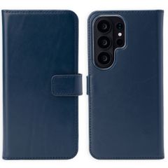 Selencia Cover a libro in vera pelle Samsung Galaxy S26 Ultra - Blu scuro
