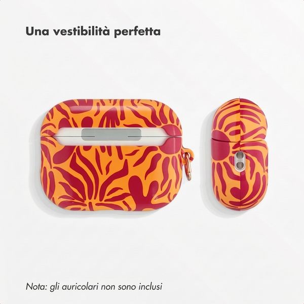Selencia Cover Vivid  Apple Airpods Pro 3 - Tropical Vibes Apricot