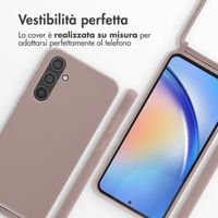 imoshion Cover in Silicone con Cordino Samsung Galaxy A35 - Sand Pink