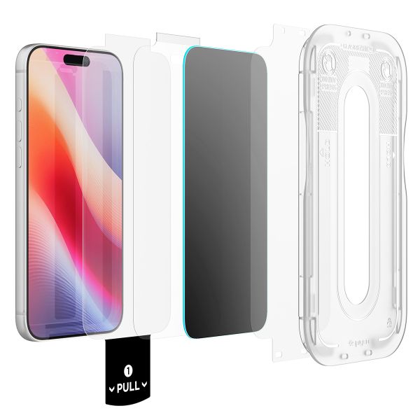 Spigen Vetro temperato privacy GLAStR EZ Fit + Applicatore - confezione da 1 Apple iPhone 18 Pro