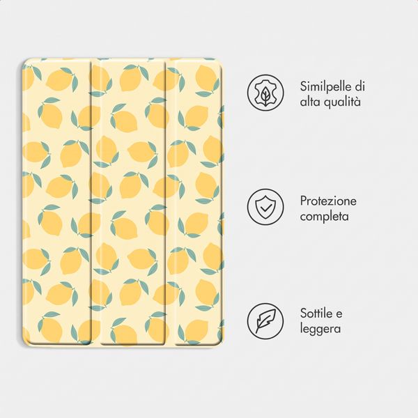imoshion Cover Trifold Design Apple iPad 6 (2018) 9.7 pollici / iPad 5 (2017) 9.7 pollici / Air 2 (2014)/Air 1 (2013) - Citrus Dream
