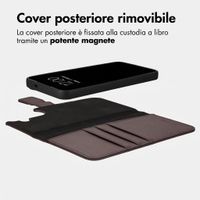 imoshion Cover a libro di lusso 2-in-1 rimovibile Samsung Galaxy S26 FE - Marrone