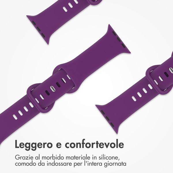 imoshion Cinturino in silicone⁺ Apple Watch | 44/45/46/49 mm - Taglia M/L - Purple