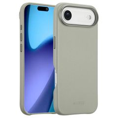 Accezz Cover in Pelle con MagSafe Apple iPhone Air - Light Grey