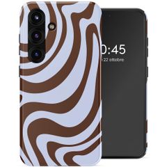 Selencia Cover Posteriore Vivid Samsung Galaxy S25 FE - Dream Swirl Chocolate