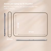 Selencia Custodia per laptop in velluto a coste 15-16 pollici - Beige