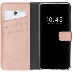 Selencia Cover a libro in vera pelle Apple iPhone 13 Pro - Rosa
