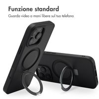 Accezz Cover con anello e supporto con MagSafe Apple iPhone 16 Pro Max - Nero