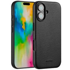 Accezz Cover in Pelle con MagSafe Apple iPhone 16 - Onyx Black