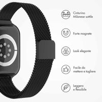 imoshion Cinturino sottile Milanese Apple Watch | 38/40/41/42 mm - Nero