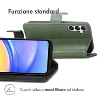 imoshion Cover a libro di Lusso Samsung Galaxy A15 (5G/4G) - Verde