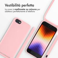 imoshion Cover in Silicone con Cordino Apple iPhone SE (2022 / 2020) / 8 / 7 - Rosa
