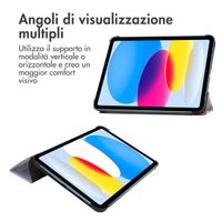imoshion Cover Trifold Design Apple iPad 11 (2025) 11 pollici A16 / iPad 10 (2022) 10.9 pollici - Flowers Distance