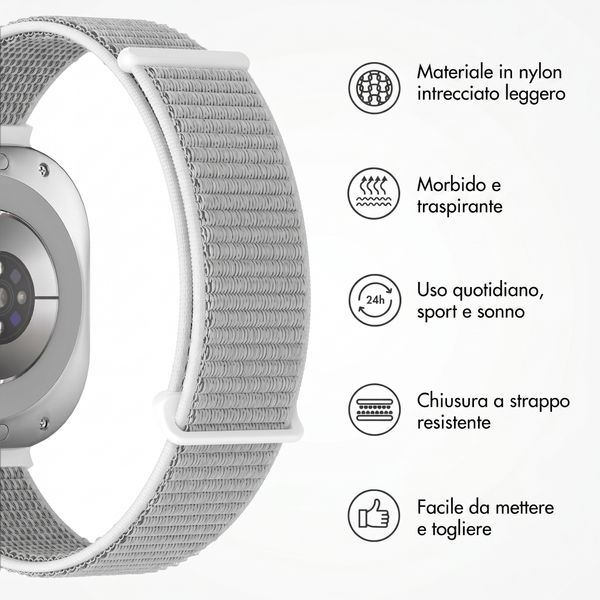 imoshion Cinturino in nylon Samsung Galaxy Watch Ultra (2024/2025) - Seashell