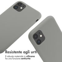 imoshion Cover in Silicone con Cordino Apple iPhone 11 - Grigio chiaro