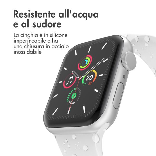 imoshion Cinturino in silicone⁺ Apple Watch | 44/45/46/49 mm - Taglia M/L - Bianco