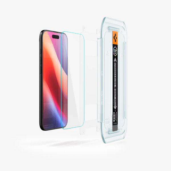 Spigen Vetro temperato GLAStR EZ Fit, confezione da 2 + Applicatore Apple iPhone Air