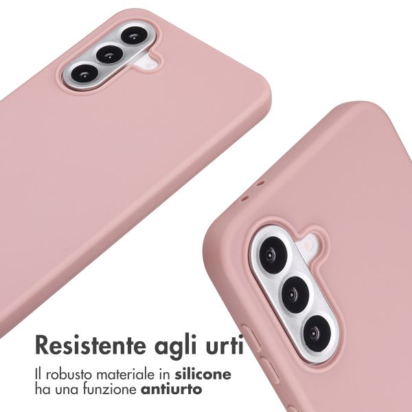 imoshion Cover in Silicone con Cordino Samsung Galaxy A56 - Sand Pink