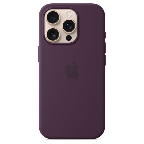 Apple Cover Posteriore in Silicone con MagSafe Apple iPhone 16 Pro - Plum