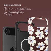 Selencia Cover posteriore Vivid con MagSafe Apple iPhone Air - Choco Flower Pop