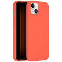Accezz Cover in silicone liquido con MagSafe Apple iPhone 15 Plus - Nectarine