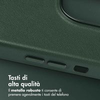 Accezz Cover in Pelle con MagSafe Apple iPhone 14 Pro - Cedar Green