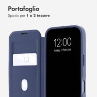 imoshion Bookcase trasparente con MagSafe Apple iPhone 18 Pro / 17 Pro - Blu