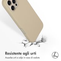 Accezz Cover in silicone liquido con MagSafe Apple iPhone 16 Pro Max - Stone