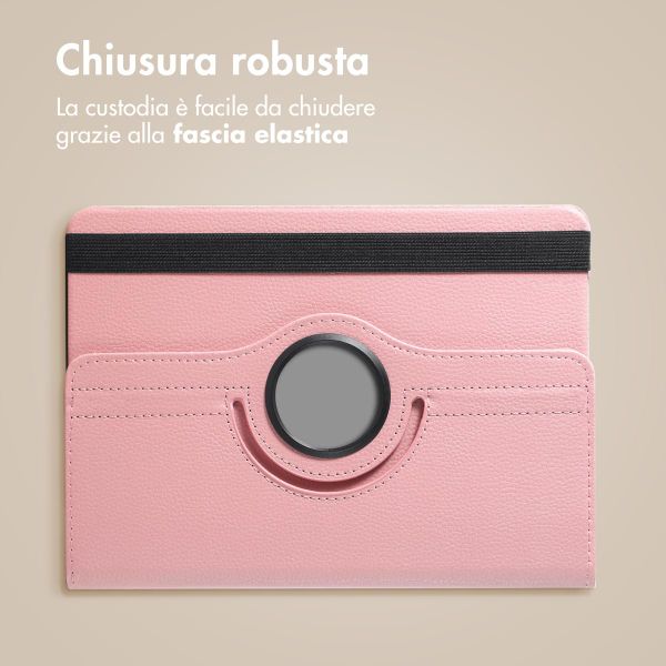 imoshion Cover Girevole a 360° Samsung Galaxy Tab A9 Plus - Rosa
