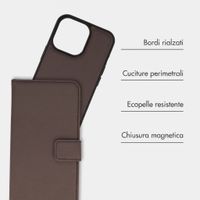imoshion Cover a libro di lusso 2-in-1 rimovibile Apple iPhone 13 Pro - Marrone