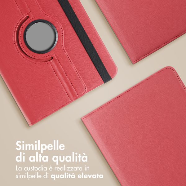 imoshion Cover Girevole a 360° Samsung Galaxy Tab A11 Plus - Rosso