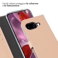 Selencia Cover a libro in vera pelle Google Pixel 9A - Dusty Pink