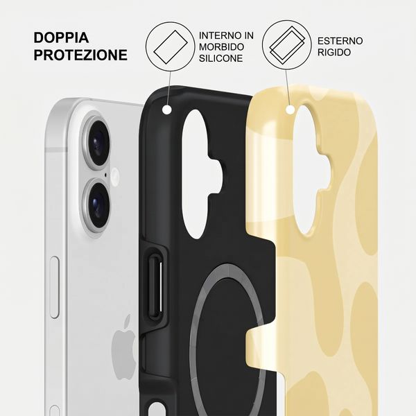 Burga Cover Posteriore Resistente con MagSafe Apple iPhone 17 - Glow