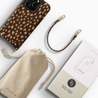 Selencia Nova cover posteriore in vera pelle con portacarte Apple iPhone 14 Pro - Fawn Chic