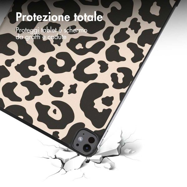 imoshion Cover Trifold Design Apple iPad Pro 13 (2025) M5 / (2024) M4 - Leopard